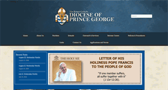 Desktop Screenshot of pgdiocese.bc.ca