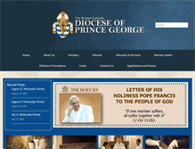 Tablet Screenshot of pgdiocese.bc.ca